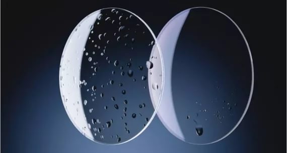 Уникальные супергидрофобные, устойчивые к царапинам и не требующие очистки очковые линзы