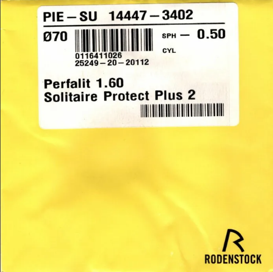 Линзы для очков Rodenstock Perfalit 1.6 Solitaire Protect Plus